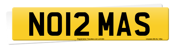 Registration number NO12 MAS